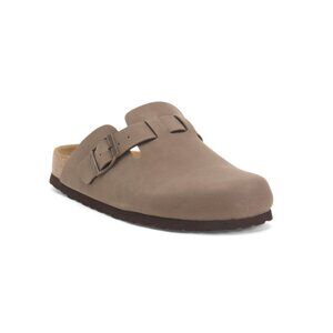 CUSHIONAIRE Brown Hana Clogs